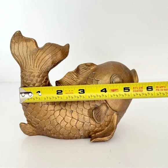 Gold Fish Figurines | Vintage-Inspired Home Decor Accents - Picture 10 of 12